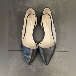 EUC Cole Haan Black Leather Flat size 8.5
